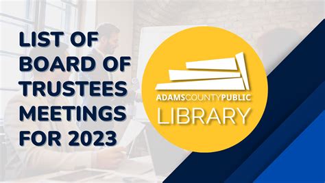 Library Board of Trustees meeting on April 17, 2024