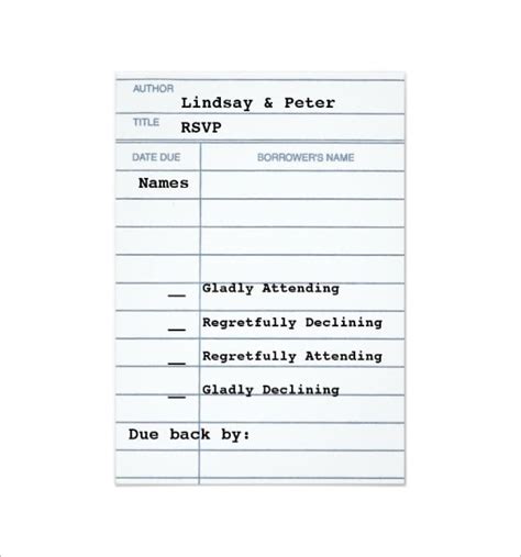 Library Card Template 13+ Free Printable Sample, Example, Format Download! Free & Premium