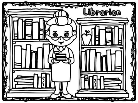 Library Coloring Page Coloring Home