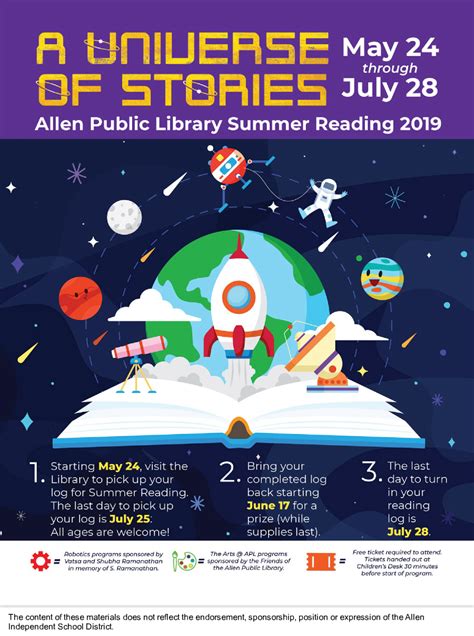 Library Events for Summer 2019