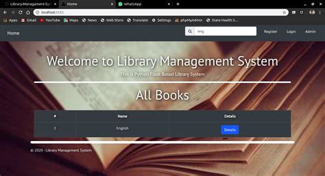 Library Management System Bootstrap Template Free Download FREE