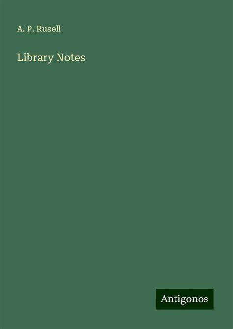 Library Notes