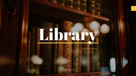 Library Templates DesignEducationPPT