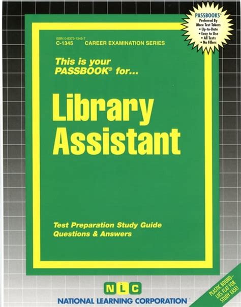 Library assistant test preparation study guide. - Radio shack discriminator metal detector manual.