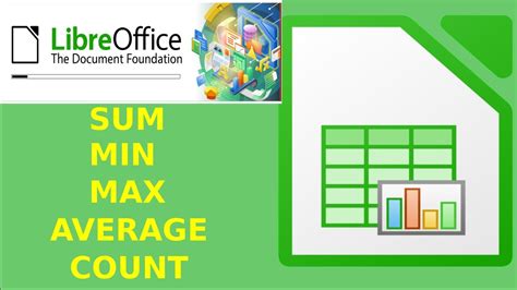 LibreOffice Calc - Sum,Min,Max,Average,Count Function in LibreOffice ...