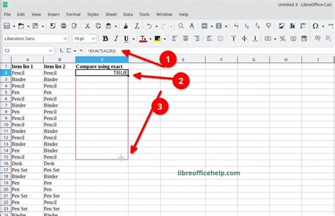 Libreoffice match two columns.  LibreOffice Calc offers several methods to help you compare tw...