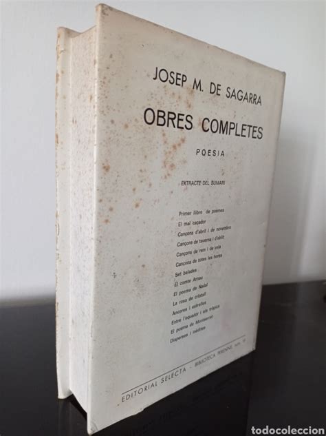 Libro Tapa Dura En Catalan Josep Mª De Sagarr Comprar Libros De Poesia En Todocoleccion 99444727