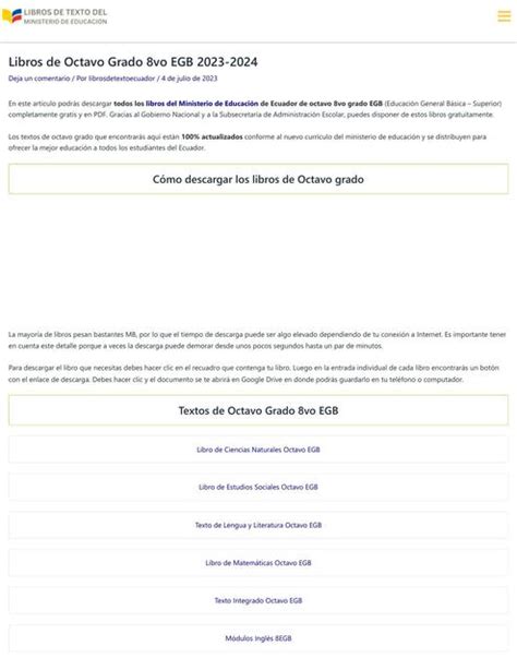 Libros de octavo grado.  Interested in We’re getting things ready Load...