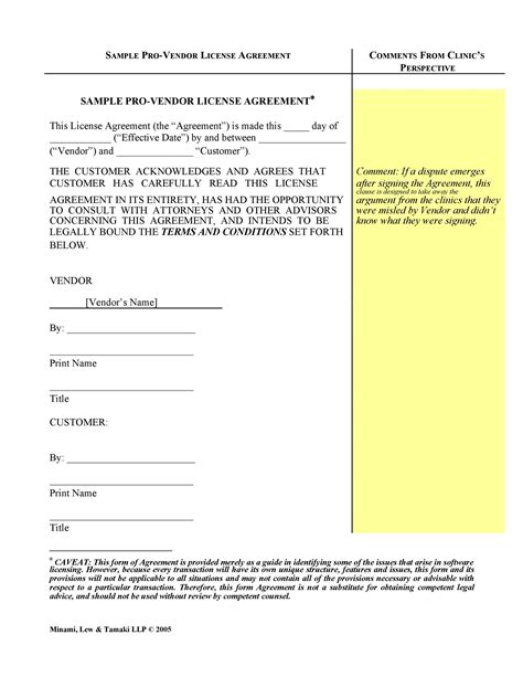 Licence Contract Template