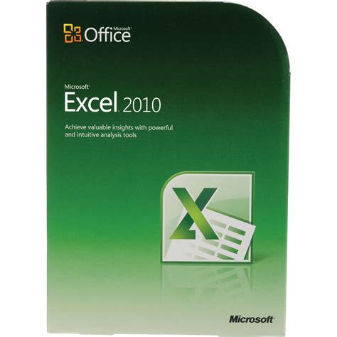License Excel 2010 software