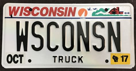 License plate stickers wisconsin. Light truck plates also receive month and year stickers plus a weight sticker (see registered gross weight ). Place the weight sticker to the left of the plate number; place the month sticker on in the lower left corner; place the year sticker in the lower right corner. Personalized and special plates for trucks do not receive a weight sticker. 