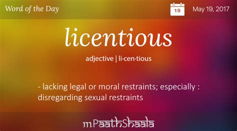 Licentious antonym. Things To Know About Licentious antonym. 