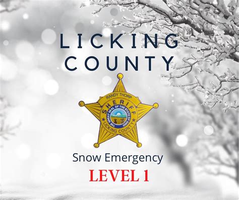 Licking county sheriff snow emergency.  Please continue to use caution while driving.  Lic...
