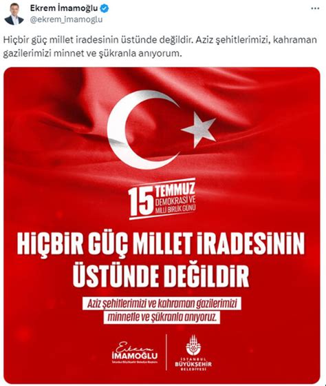 Liderlerden 15 Temmuz mesajları Yeniçağ Gazetesi. 