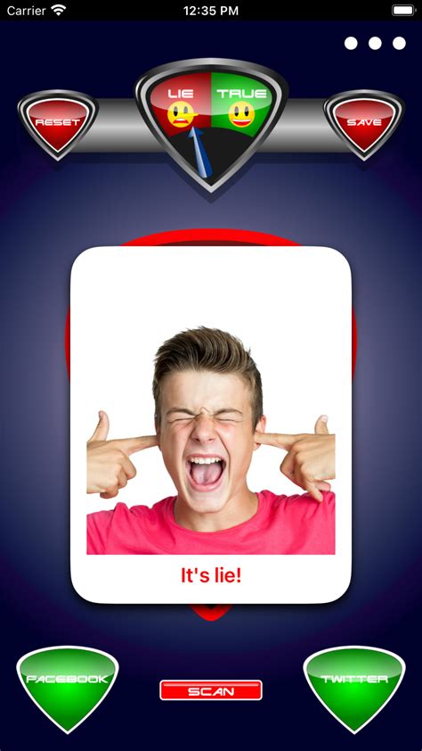 Lie Detector Face Test Game by Tim Denyer