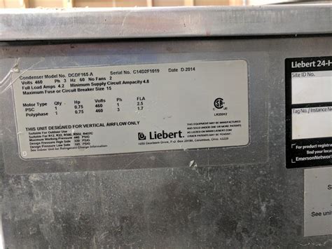 Liebert model number lookup. Search for a Local Support Contact. ... Liebert Services Business Unit Global Main Office. 610 Executive Campus Drive Westerville, Ohio 43082 USA +1 614 841 6400. contact@vertivCo.com. Vertiv Investor Relations. Computershare Trust Company, N.A. P.O. Box 505000 Louisville, KY 40233. 