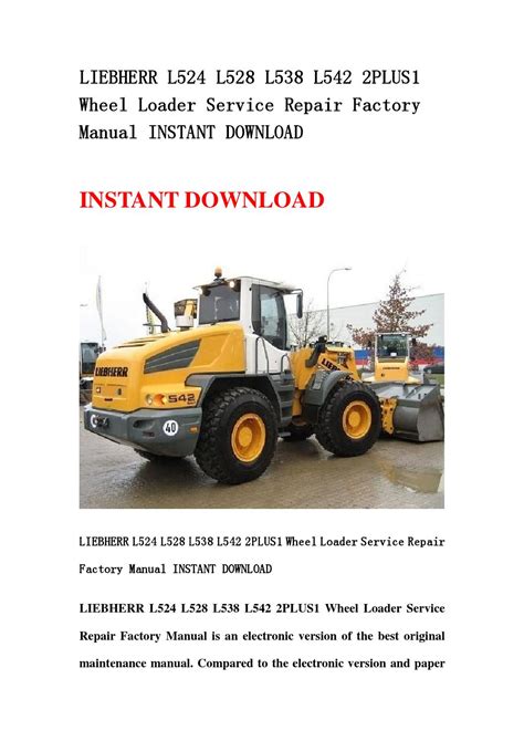 Liebherr l524 l528 l538 l542 2plus1 loader service manual. - Canon powershot g9 user manual download.