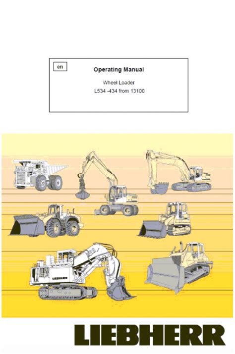 Liebherr l534 wheel loader operation maintenance manual. - New holland ls 180 motor teile handbuch.