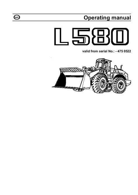 Liebherr l580 wheel loader operation maintenance manual serial number 0522. - Servitù della gleba e il movimento di liberazione in russia..