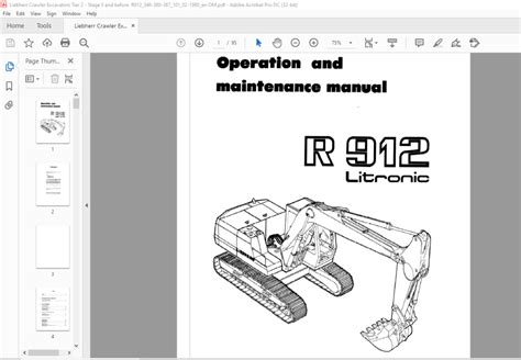 Liebherr r912 litronic hydraulic excavator operation maintenance manual. - Elevator maintenance manual by zac mccain.