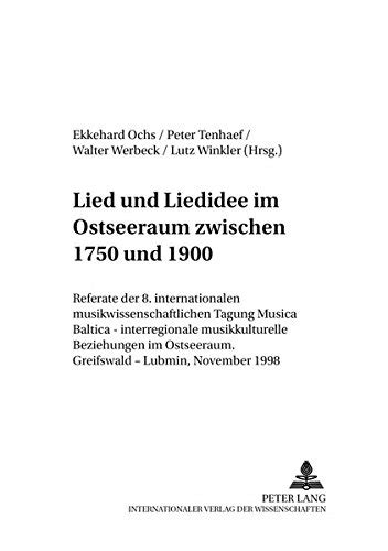 Lied und liedidee im ostseeraum zwischen 1750 und 1900. - Manual de pinturas y recubrimientos plasticos spanish edition.