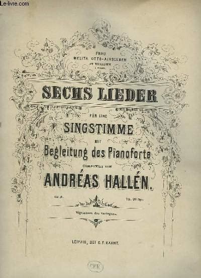 Lieder für eine singstimme mit begleitung des klaviers. - The fasting handbook by jeremy safron.