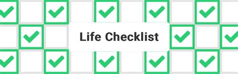 Life Checklist - neal.fun