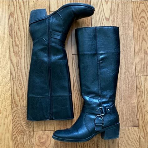 Life Stride Oakley Tall Boots Black size 8W - Poshmark