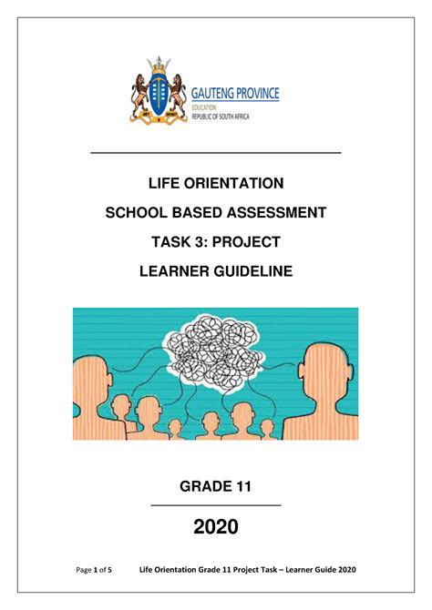 Life orientation grade 12 task 3 learner guide memorandum. - Legislación para los servidores públicos panameños.