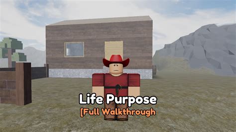 Life purpose roblox