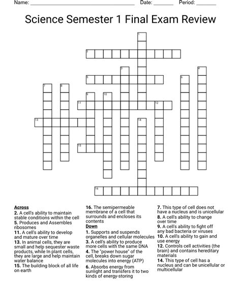 Life science semester exam study guide crossword answer key. - Manuale di riparazione del millivoltmeter boonton 92ea.