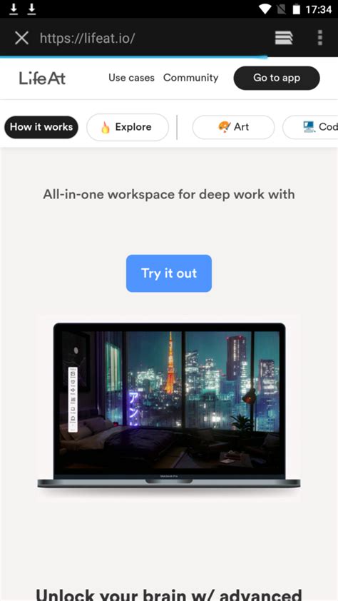 Lifeat io. LifeAt - Your immersive workspace for task management and deep focus. Achieve more, feel better. Experience productivity and well-being with task management, notes, Pomodoro timer, virtual spaces, ambiance, and more. 
