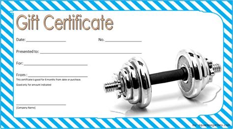 Lifetime Fitness Gift Certificate