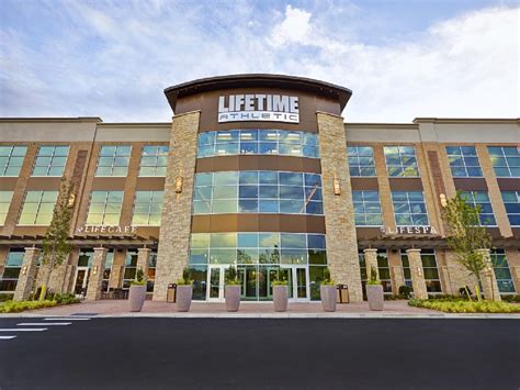 •Lifetime Fitness is an athletic club known for its luxurious amenities, such as pools, basketball courts, and fitness classes. • They have recently been working to rebrand from being known as a regular gym to being known as an Athletic Country Club. • Lifetime offers a Kids Academy for childcare up to 2 1/2 hours a day.. 