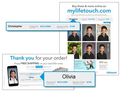 Lifetouch portrait id. Enter the Picture Day ID found on your flyer or Portrait ID found on your proof sheet. Find your Picture Day and Picture Day ID! Picture Day ID or Portrait ID. Access Code. Student's Last Name ... With Lifetouch Rewards, each purchase counts towards earning coupons. Sign … 