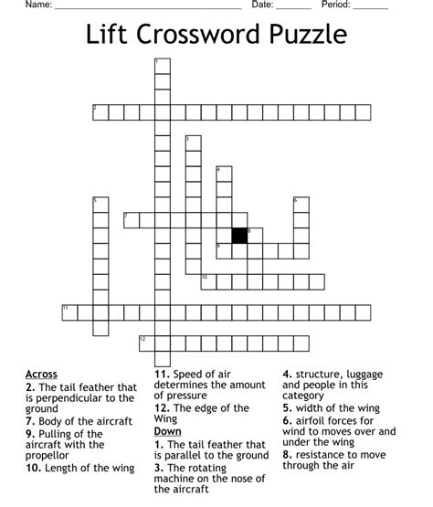 Lift. Today's crossword puzzle clue is a quick one: Lift. We will try to find the right answer to this particular crossword clue. Here are the possible solutions for "Lift" clue. It was last seen in The New York Times quick crossword. We have 16 …. 