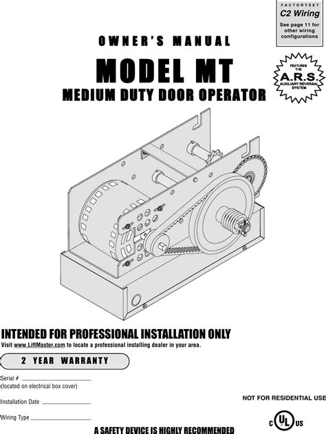 Download Manual. Loading. ... LiftMaster Model 2265, 226