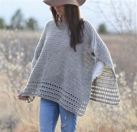 Light Alpaca Poncho Crochet Pattern