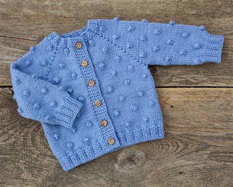 Light Blue Knit Sweater Baby - Etsy