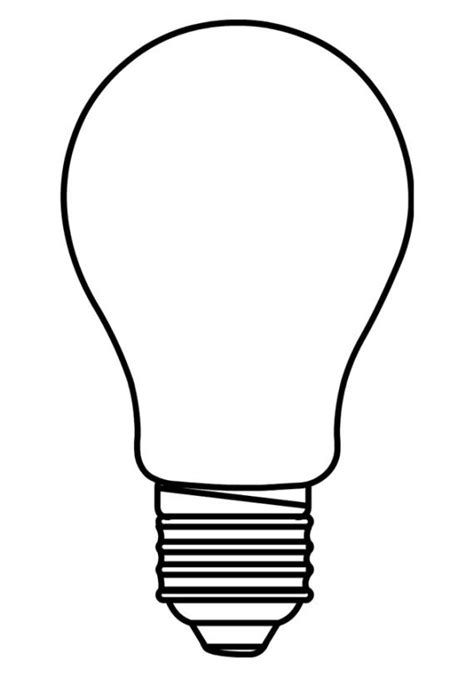 Light Bulb Coloring Pages