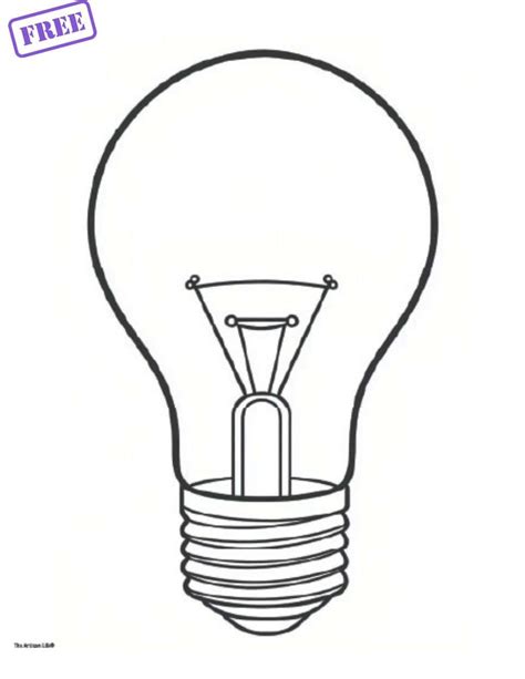 Light Bulb Coloring Shee