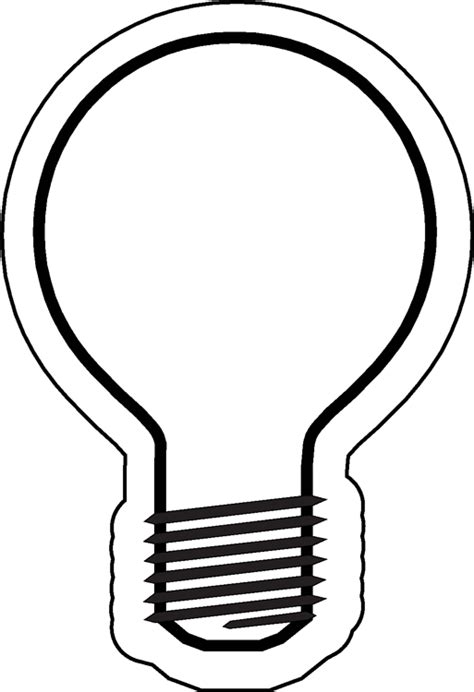 Light Bulb Printable Template
