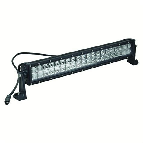 Buyers Products Edgeless Ultra Bright LED Combination Spot-Flood Light Bar - Single Row Series is a durable and versatile line of work lights that simultaneously spread light over a wide area and focus a concentrated beam of light in the center. The lights come in a variety of sizes with outputs ranging from 5040 to 40,320 lumens of light.