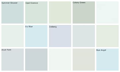 Light blue paint colors: Designers