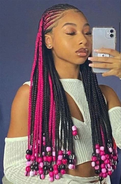 1.2 Light brown small knotless braids with be