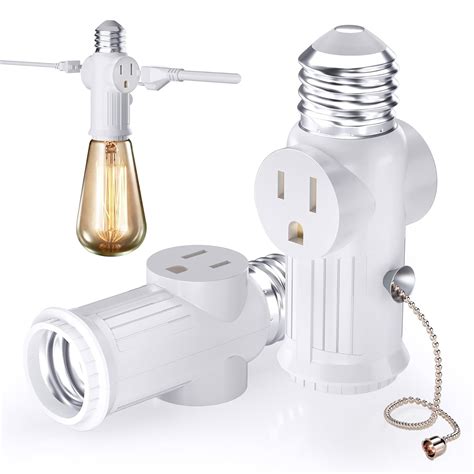 Light bulb with 3 prong outlet. .  ...
