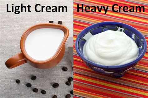 Light cream heavy cream. The Difference Between Heavy Cream vs Heavy Whipping Cream. The main difference between these two options is that heavy cream contains 38% milk fat whereas heavy whipping cream contains 35% milk fat. So, we're looking at just a few percentage points difference between heavy cream and whipping cream. If you have … 
