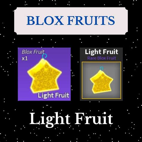 Light fruit blox fruits. Flight is a form of transportation in Blox Fruits. In order to fly, the user must eat a Blox Fruit that has the ability (usually the "F" skill) that allows the user to fly. The Angel race in its V4 awakened state can also be used for stationary flight and gliding. Blox Fruits that can allow the user to fly are Light, Sand, Magma (awakened), Flame, Falcon, Phoenix, … 