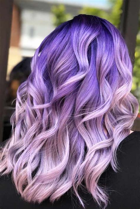 Light purple hair color. 