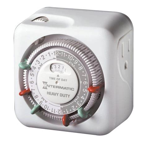 Light timer home depot. Each light timer includes 1 polarized outlet that is ideal for appliances with 2-prong plugs and features side-access so that you can easily use the digital controls. This compact electrical timer will help save space, time and energy - you can program a full 7-day week. ... This came as part of the Home Depot Seeds Program. I wanted a better ... 
